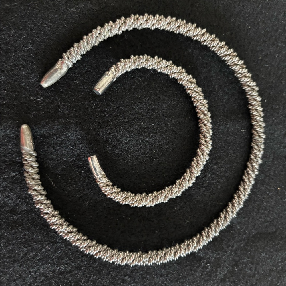 Twisted Rope necklace and bracelet.
